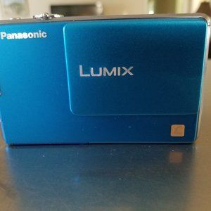 Blue Panasonic Lumix Pocket Camera